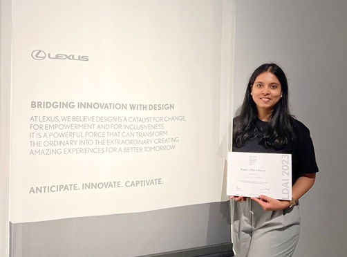FD Student Wins Lexus Design Award - News - CEPT