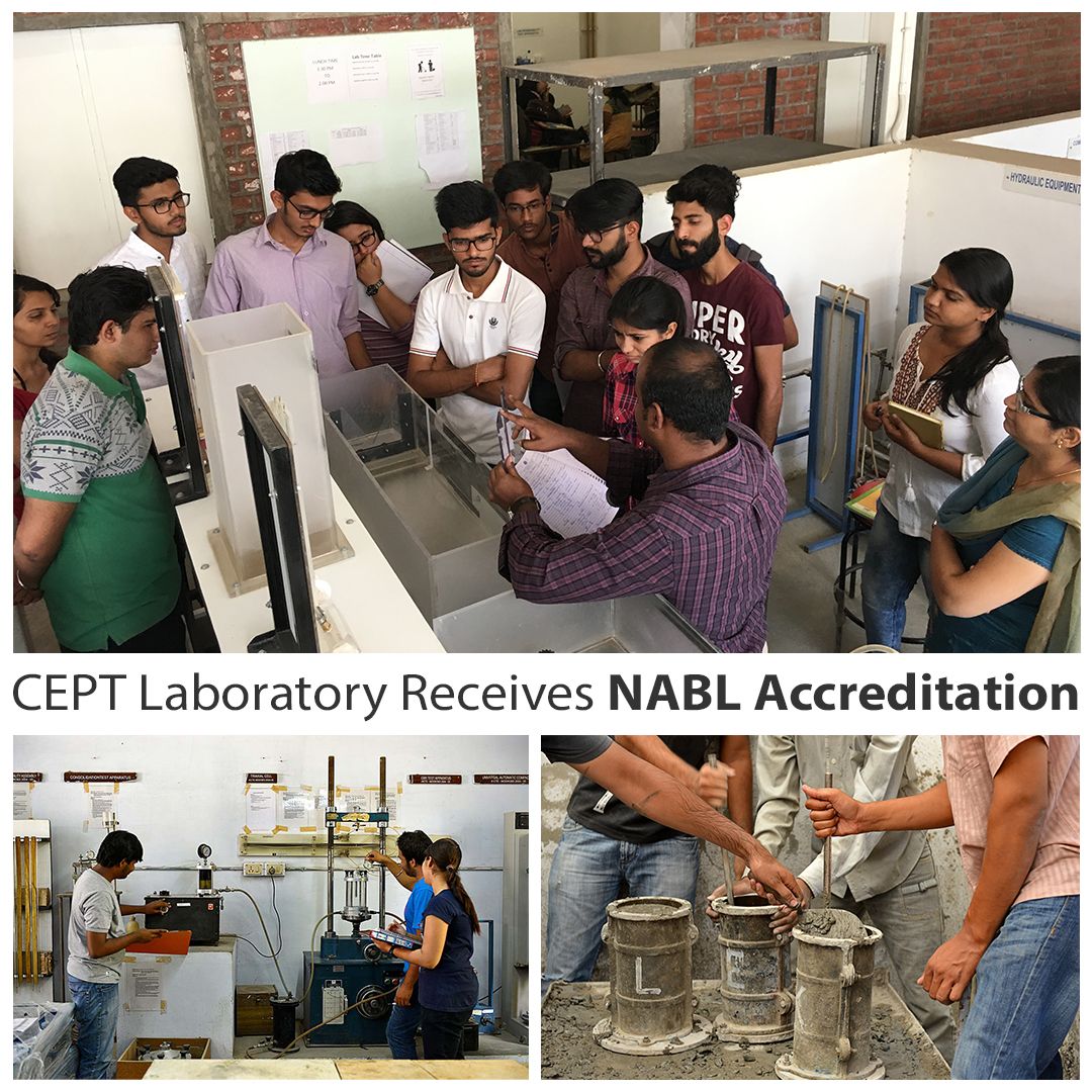 NABL Accreditation for CEPT Laboratory Faculty of Technology News