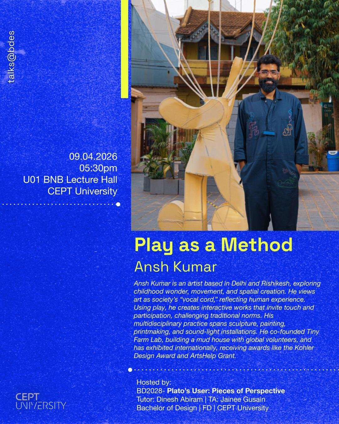 BDES Talks Ansh Kumar