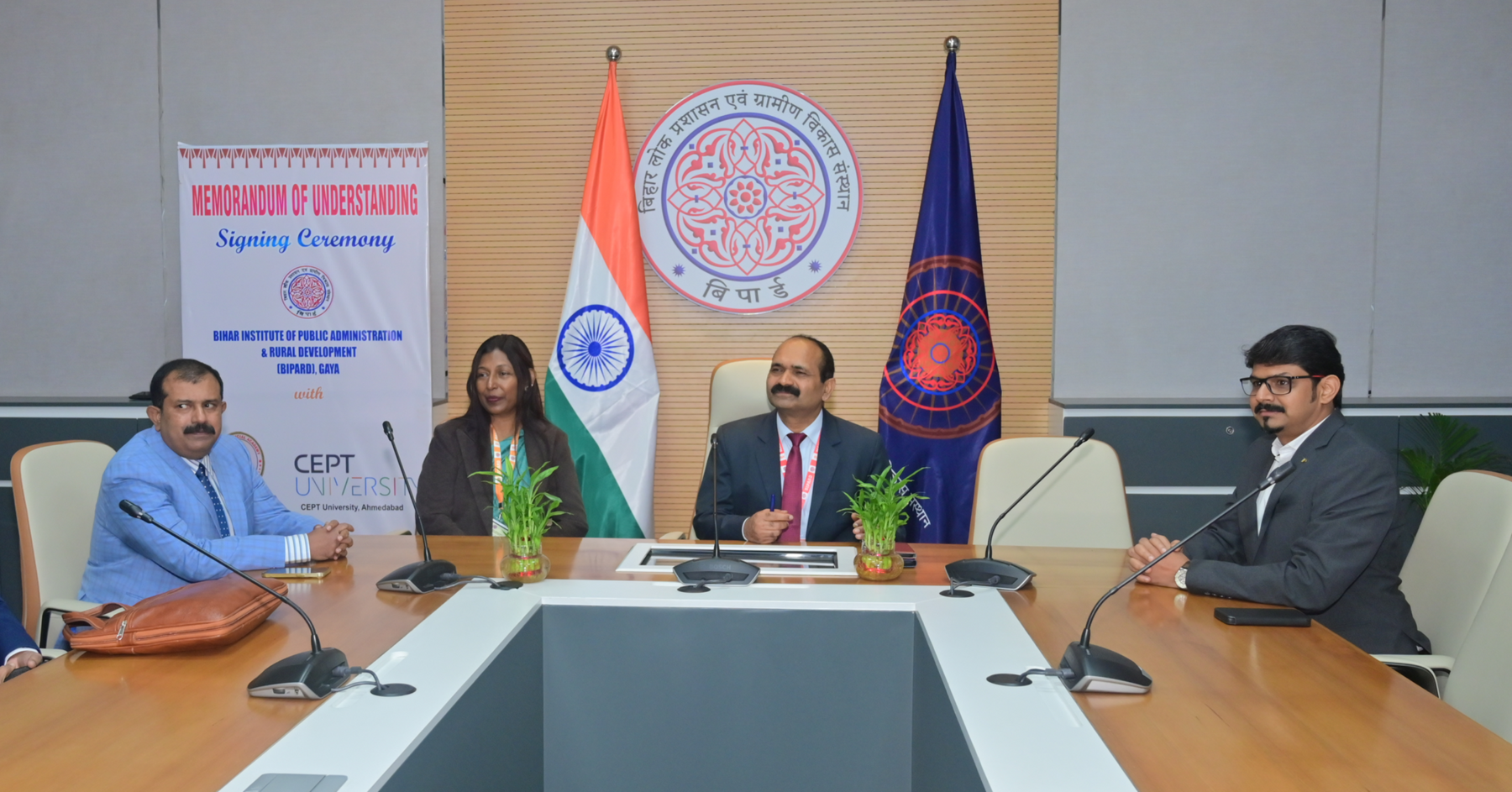 CEPT University Signs Mo U with BIPARD Bihar 2