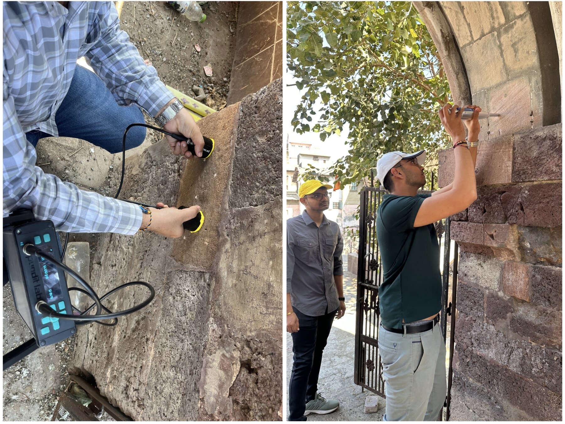 Figure 5 Non Destructive testing on site