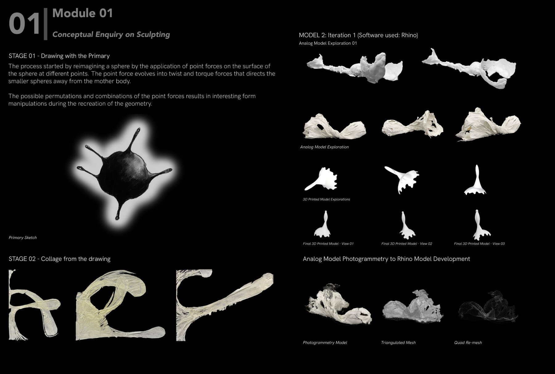 Conceptual Enquiry on Sculpting