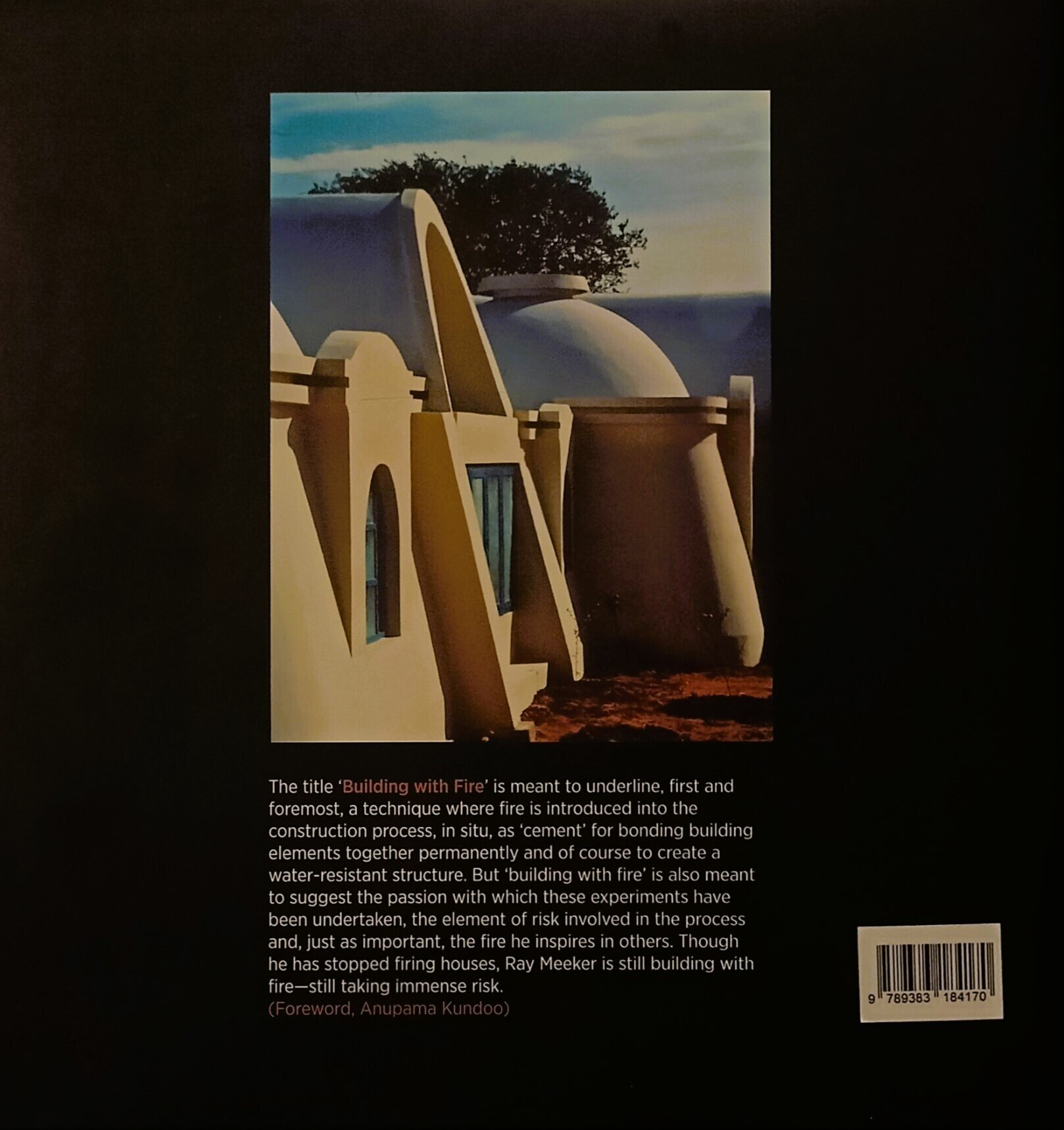 Back Cover Building with Fire
